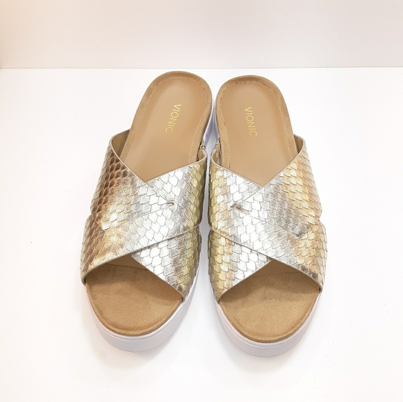 vionic paulie sandal champagne